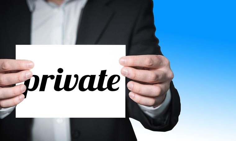 Datenschutz für private Daten